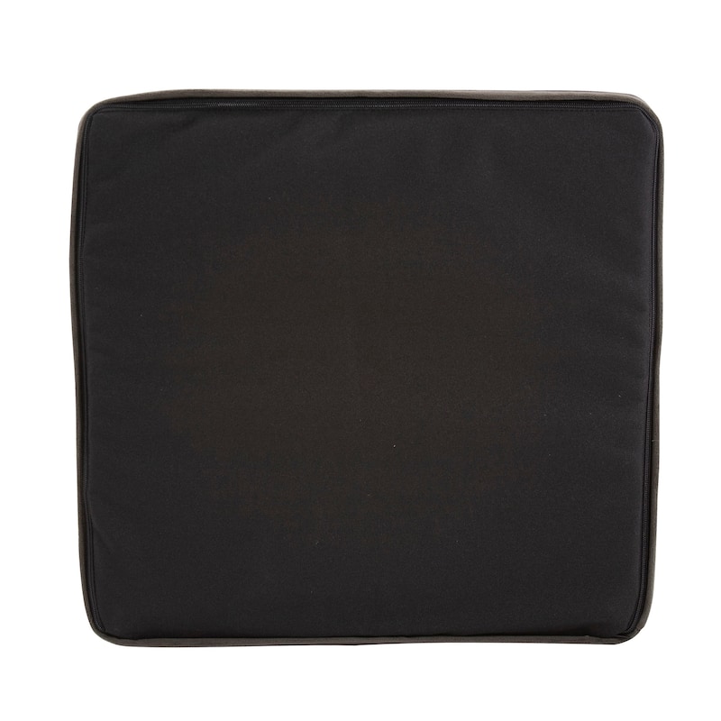 Allan Andrews Pouf Square Ottoman With Cover, Bella Pewter