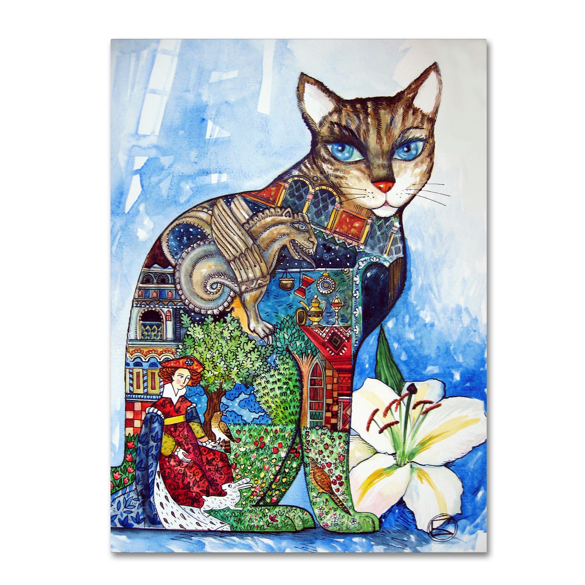 Oxana Ziaka 'Cat 3' Canvas Art - Bed Bath & Beyond - 16290386