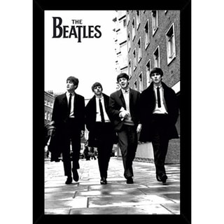 The Beatles in London Poster in a Black Wood Frame (24x36) - Bed Bath ...