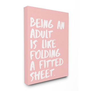 Lulusimonstudio Like Folding A Fitted Sheet Stretched Canvas Wall Art 