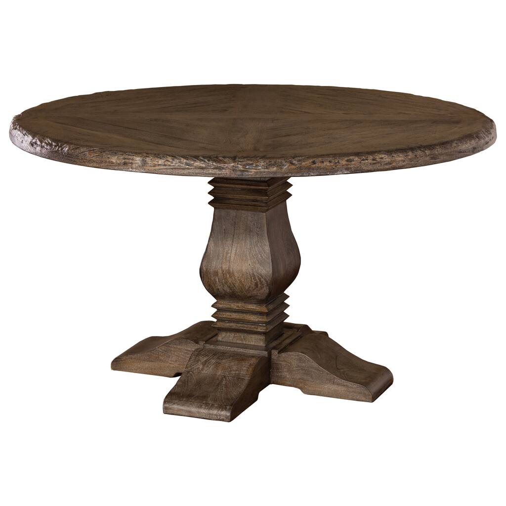 Hillsdale Furniture Lorient Washed Charcoal Grey Round Dining Table