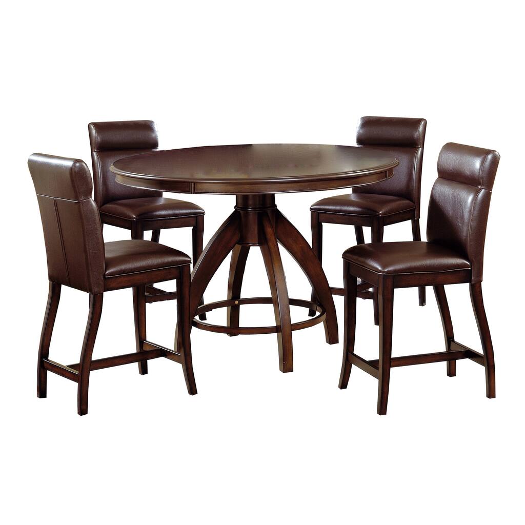 Hillsdale Furniture Nottingham Dark Walnut 5-piece Counter-height Dining Set