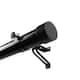 InstyleDesign Hood 1.5-inch Adjustable Curtain Rod - 48 to 84 inches - Black