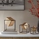 preview thumbnail 1 of 5, Madison Park Asher Gold Cubes 3-piece Tabletop Decor Set