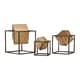 preview thumbnail 2 of 5, Madison Park Asher Gold Cubes 3-piece Tabletop Decor Set