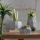 preview thumbnail 1 of 4, Havenside Home Belkofski Geo Grey Planters (Set of 3)