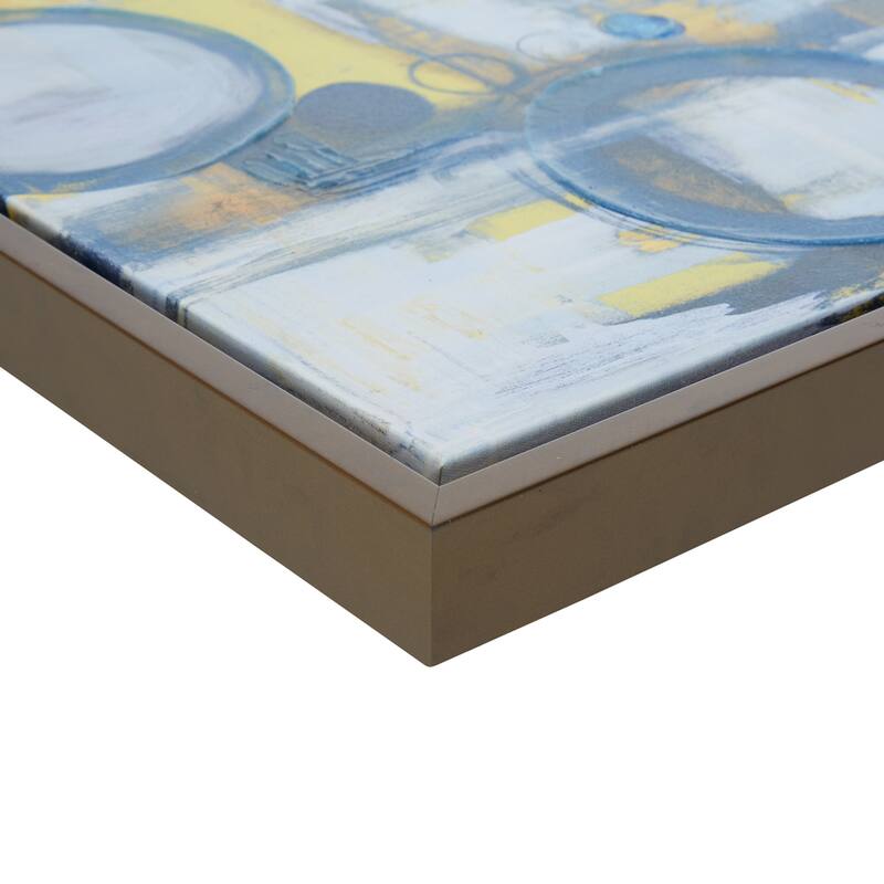 Madison Park Blue Bliss Abstract 5-piece Gallery Framed Canvas Wall Art Set