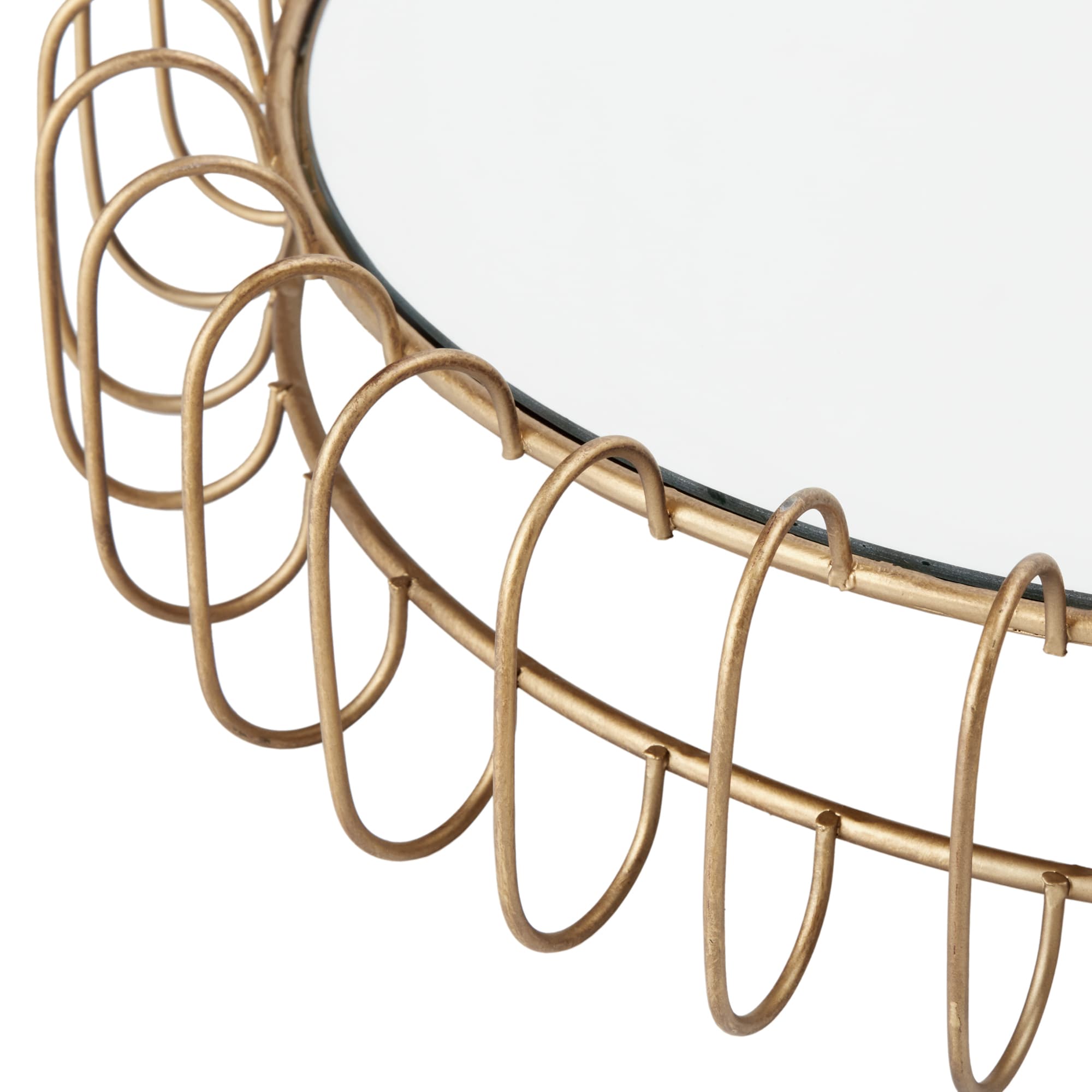 Madison Park Zoe Golden Iron Circle Mirror - Small - 15.35 x 15.35 x  3.15 - Bed Bath & Beyond - 16302596