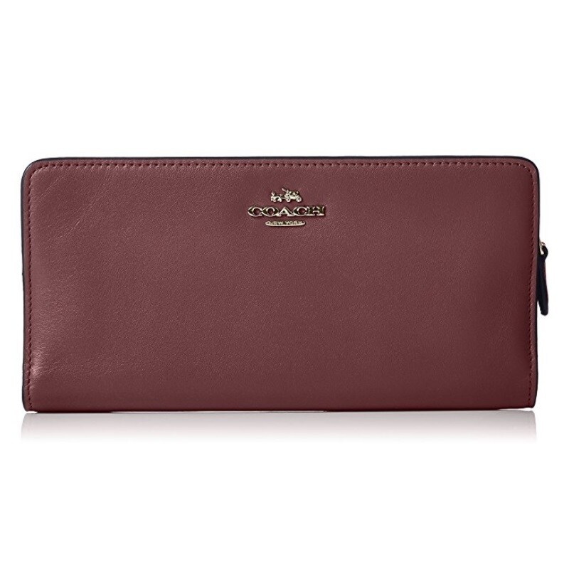 oxblood coach wallet