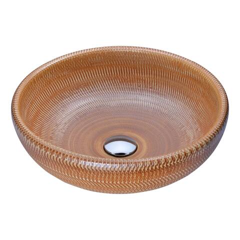 ANZZI Earthen Series Vessel Sink in Creamy Beige
