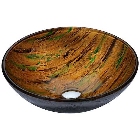 ANZZI Nile Series Vessel Sink in Shifting Earth