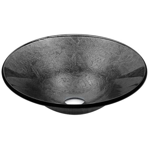 ANZZI Arc Series Vessel Sink in Arctic Sheer