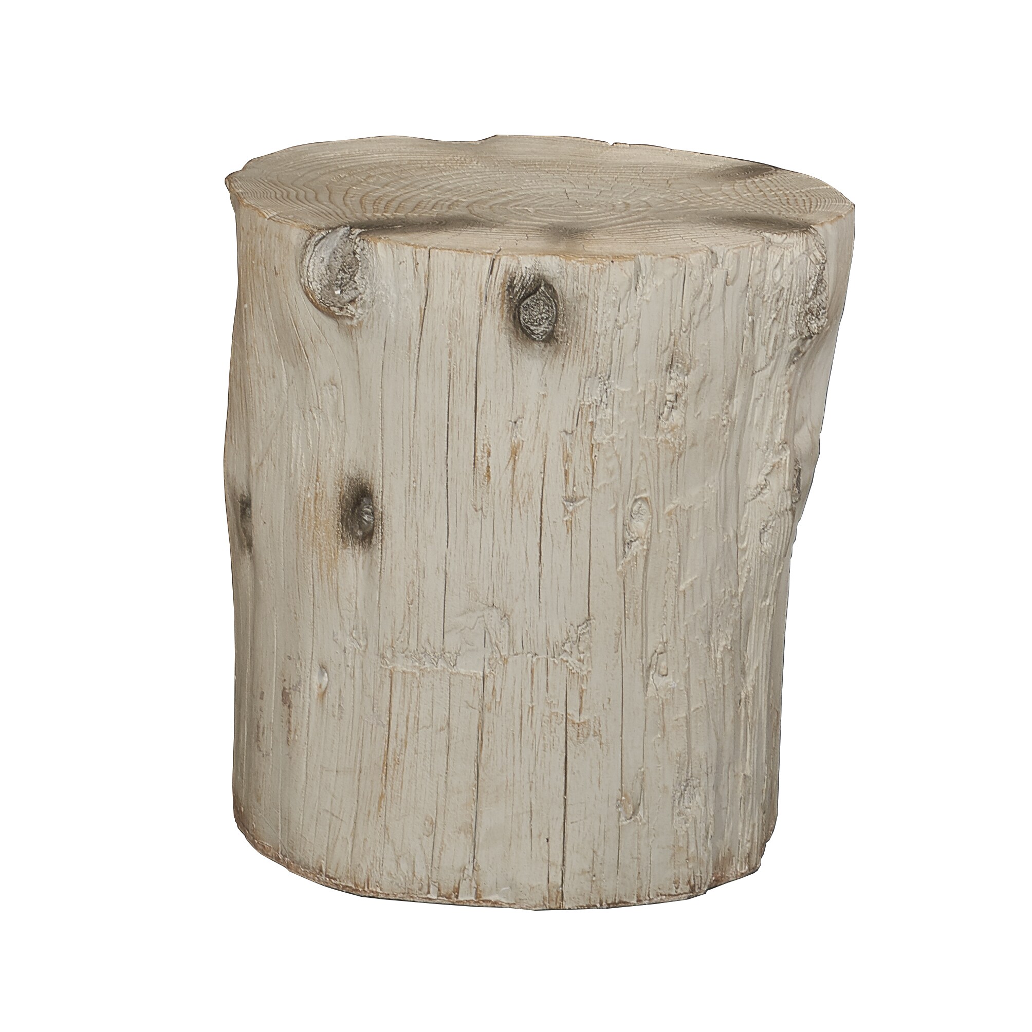Hunter White Tree Stump Accent Table Hunter White Tree Stump Accent Table