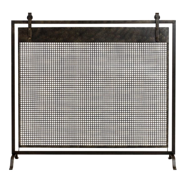 Shop Francis Metal Fireplace Screen Ships To Canada Overstock