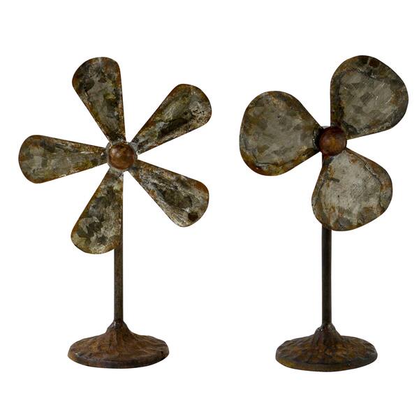 Shop Winston Metal Decorative Fans Set Of 2 Free Shipping