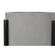 preview thumbnail 7 of 7, Tania Grey Metal Mid-century Modern Planters (Set of 2) - 23' x 12.5'