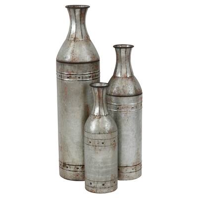 Jamie Tall Metal Vases (Set of 3)