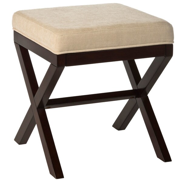 Hillsdale Furniture Morgan Wood Vanity Stool in Espresso Finish