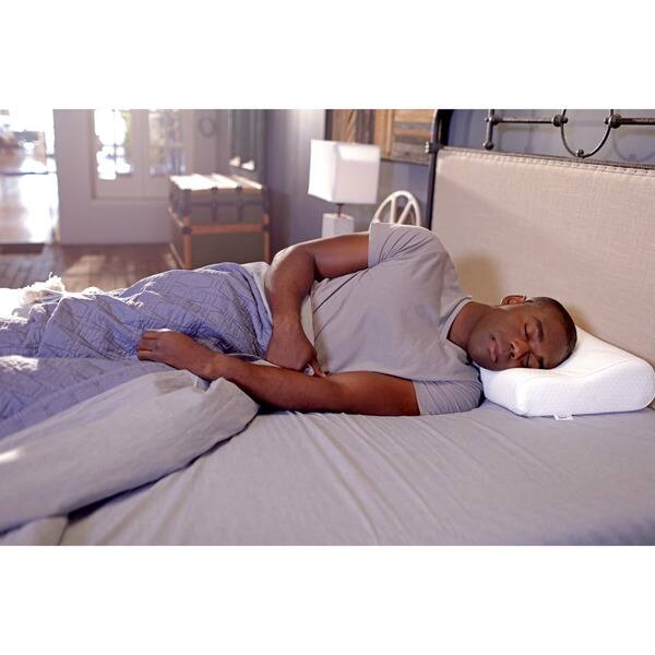 Shop Tempur Neck Gel Contour Pillow On Sale Free Shipping