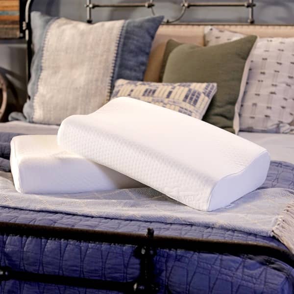 Shop Tempur Neck Gel Contour Pillow On Sale Free Shipping