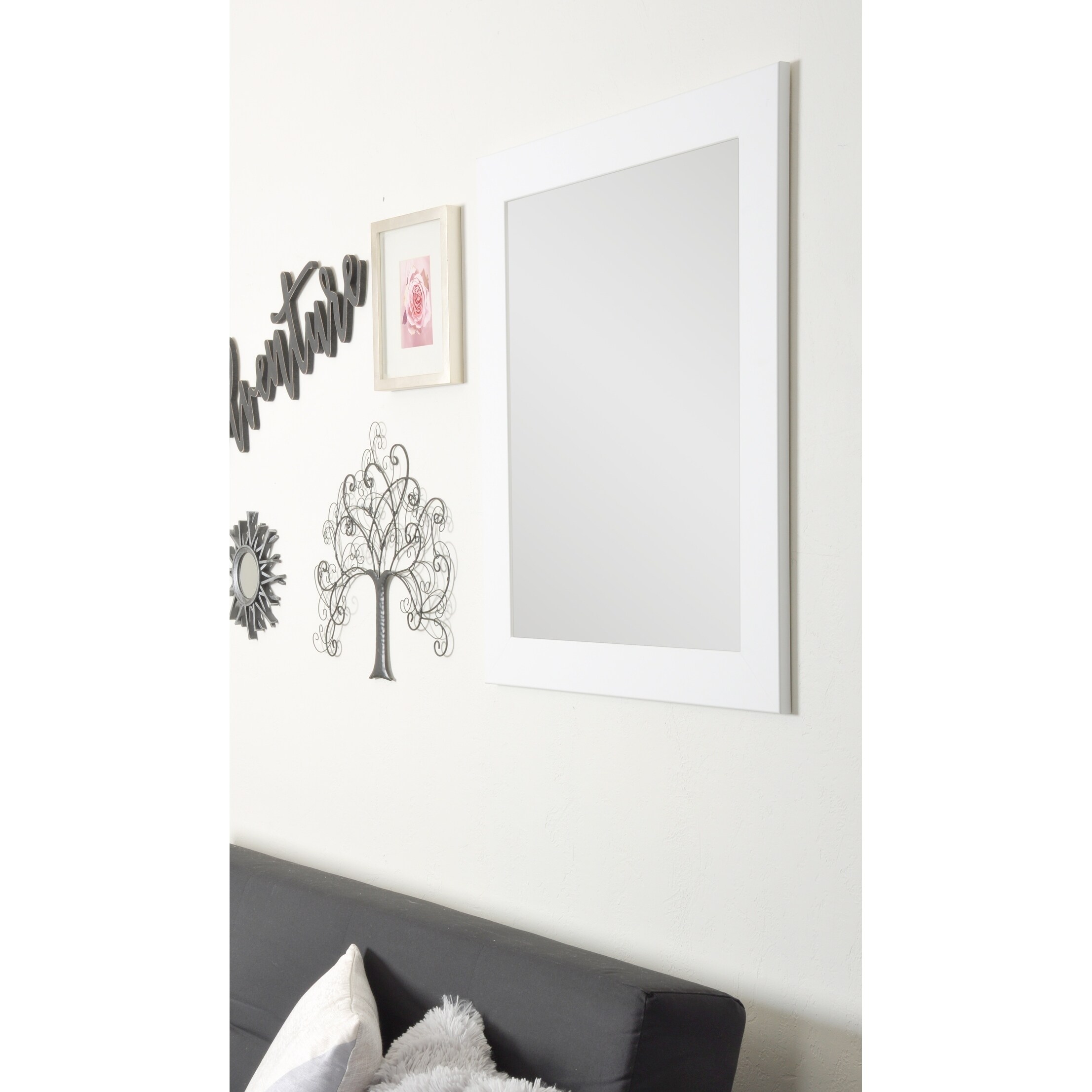 Shop Multi Size Brandtworks White Over Sofa Decor Wall Mirror