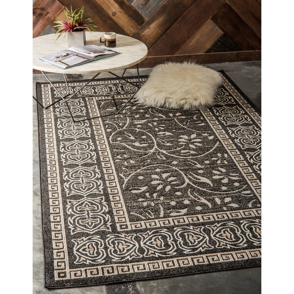 Unique Loom Atlanta Indoor Outdoor Area Rug 6 X 9 On 6x9 Rugs Unique Loom Atlanta Indoor Outdoor Area Rug