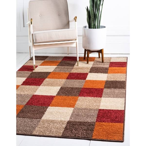 Unique Loom Patchwork Autumn Rug Multi 2' 0 x 6' 1 Runner