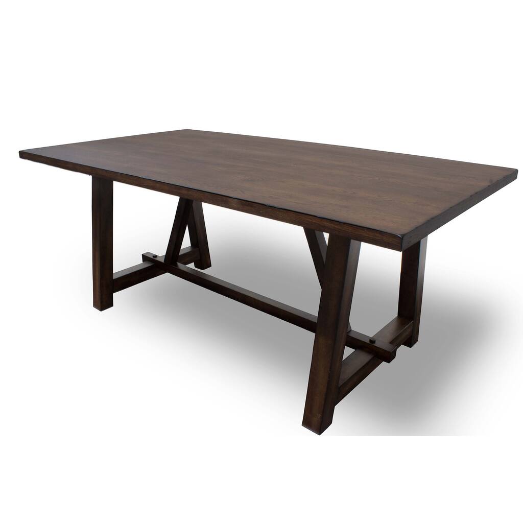 Best Master Furniture Hillary Brown Wood Dining Table - Walnut