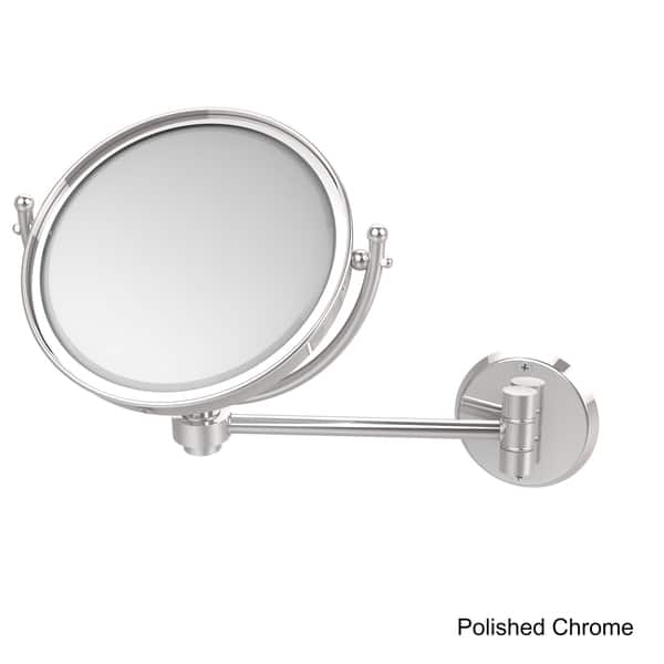 Allied Brass Soho 8-in x 15-in Polished Chrome Double-Sided Magnifying Wall-Mounted Vanity Mirror Allied Brass Soho 8-in x 15-in Polished Chrome Double-Sided Magnifying Wall-Mounted Vanity Mirror