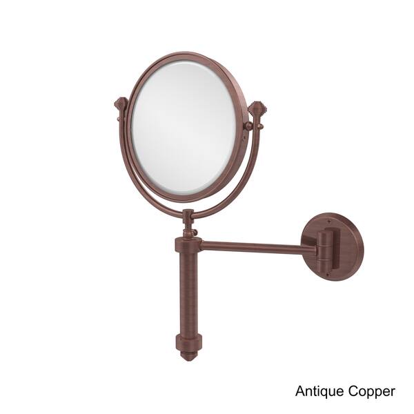 Allied Brass Southbeach 8-in x 16-in Antique Copper Double-Sided Magnifying Wall-Mounted Vanity Mirror Allied Brass Southbeach 8-in x 16-in Antique Copper Double-Sided Magnifying Wall-Mounted Vanity Mirror