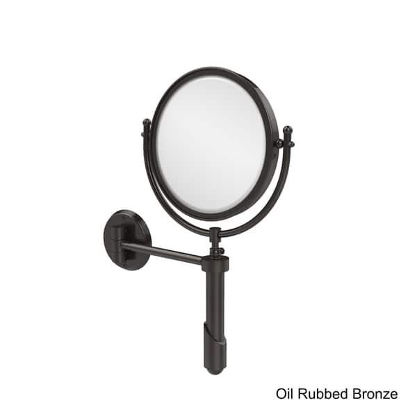 Allied Brass Soho 8-in x 15-in Matte White Double-Sided Magnifying Wall-Mounted Vanity Mirror Allied Brass Soho 8-in x 15-in Matte White Double-Sided Magnifying Wall-Mounted Vanity Mirror