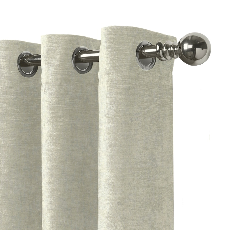 Elrene Victoria Velvet Blackout Energy Efficient Grommet Top Curtain Panel