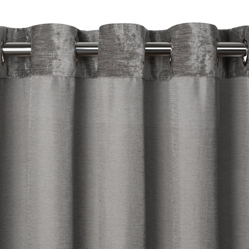 Elrene Victoria Velvet Blackout Energy Efficient Grommet Top Curtain Panel