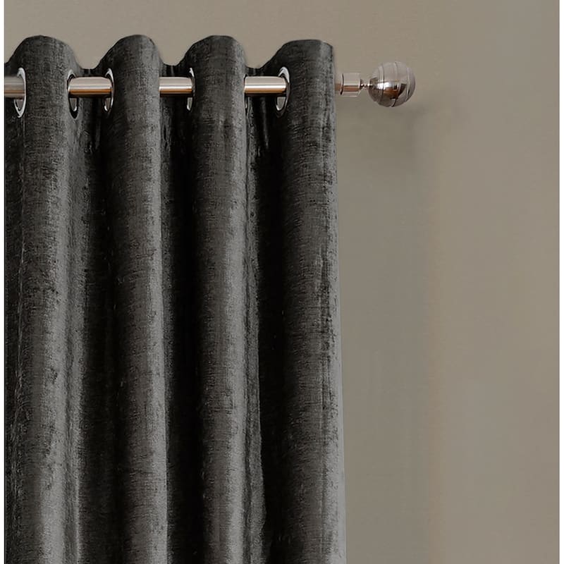 Elrene Victoria Velvet Blackout Energy Efficient Grommet Top Curtain Panel