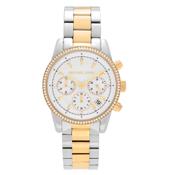 michael kors ritz two tone watch