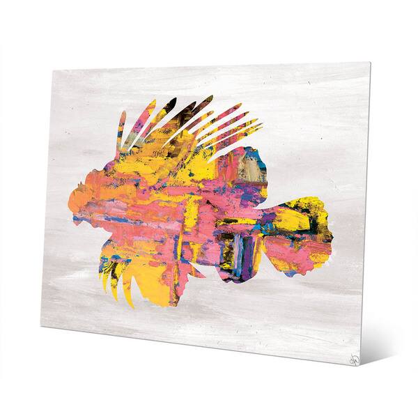 Shop Wild Colorful Lion Fish Wall Art Print On Metal Overstock 16306513