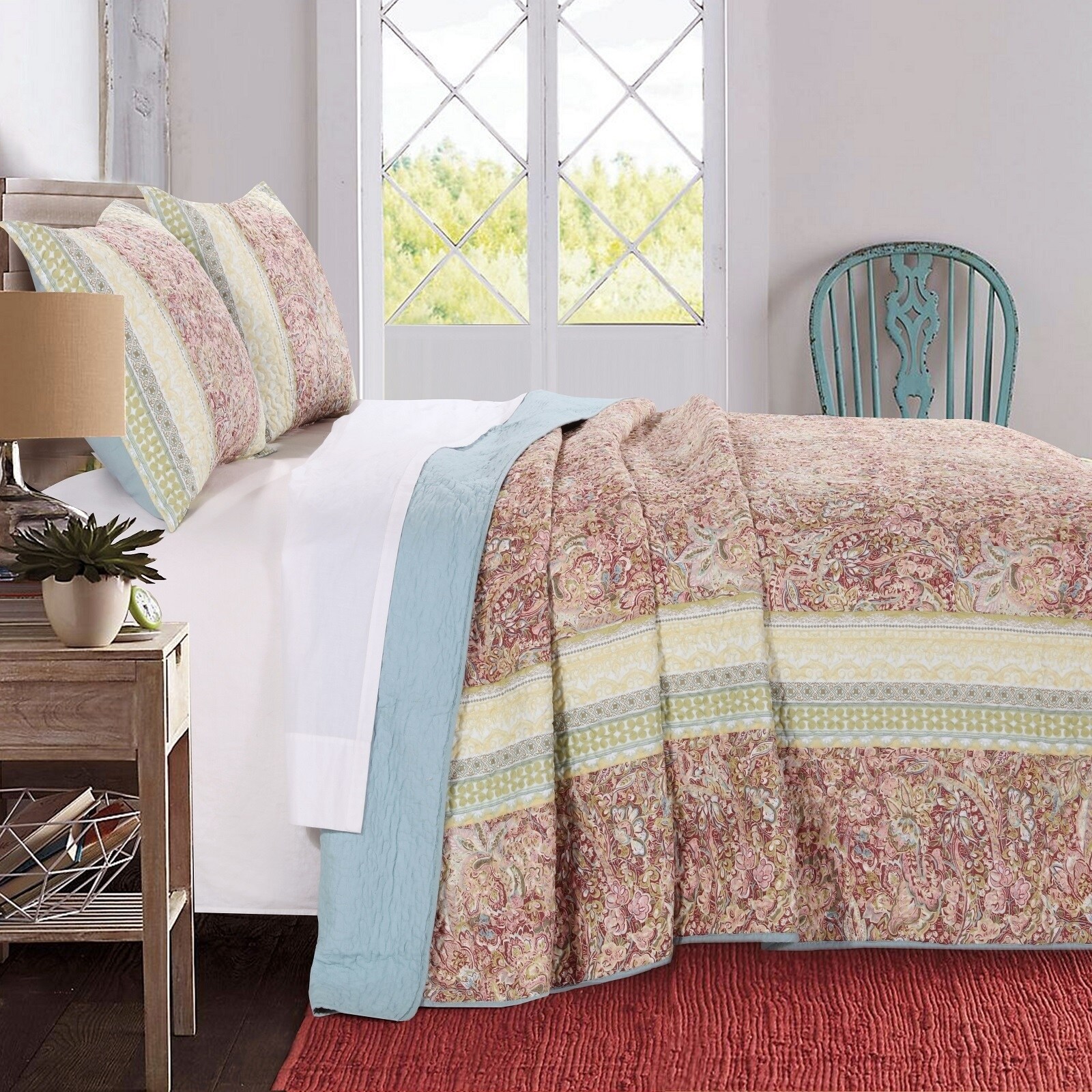 Shop Palisades Pastel Bedspread Set On Sale Free Shipping