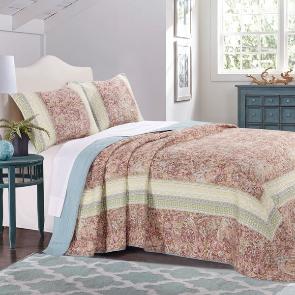 Shop Palisades Pastel Bedspread Set On Sale Free Shipping