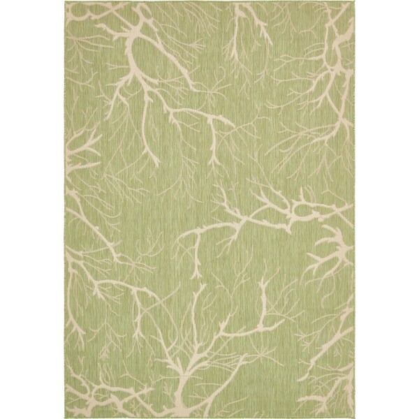 Unique Loom Branch Outdoor Area Rug - 7' x 10' 2