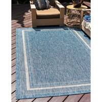 Unique Loom Outdoor Soft Border Area Rug