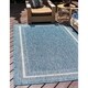 Unique Loom Outdoor Soft Border Area Rug - Thumbnail 0