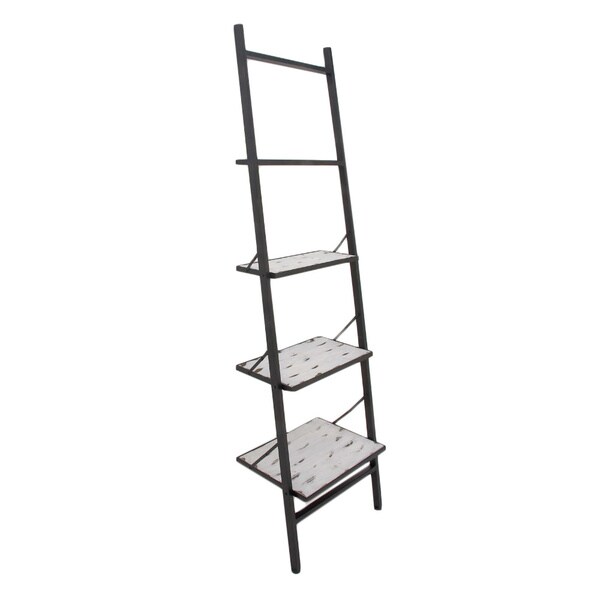 Province Metal Wood Leaning Shelf Free Shipping Today Province Metal Wood Leaning Shelf