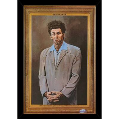 Seinfeld - Kramer Poster in a Black Wood Frame (24x36)