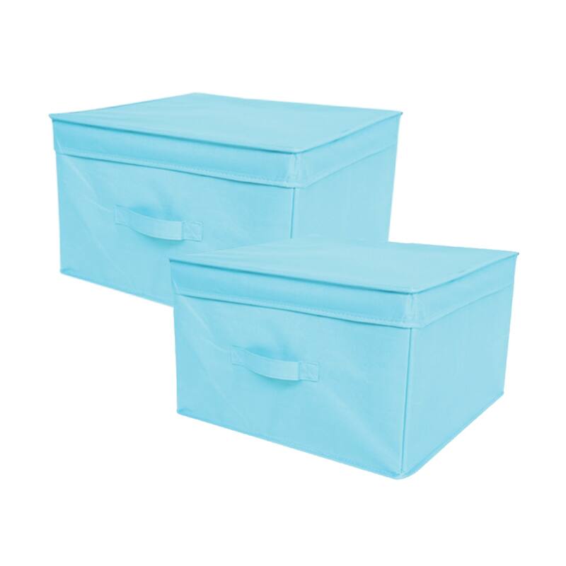 Jumbo Storage Box (Set of 2) - TUSK® Storage by DormCo - Blue