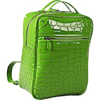 backpack laptop backlash leather embossed ouul alligator
