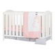 preview thumbnail 3 of 10, South Shore Angel Crib and Doudou the rabbit 4-Piece Bed Set White