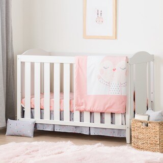South Shore Angel Crib and Doudou the rabbit 4-Piece Bed Set