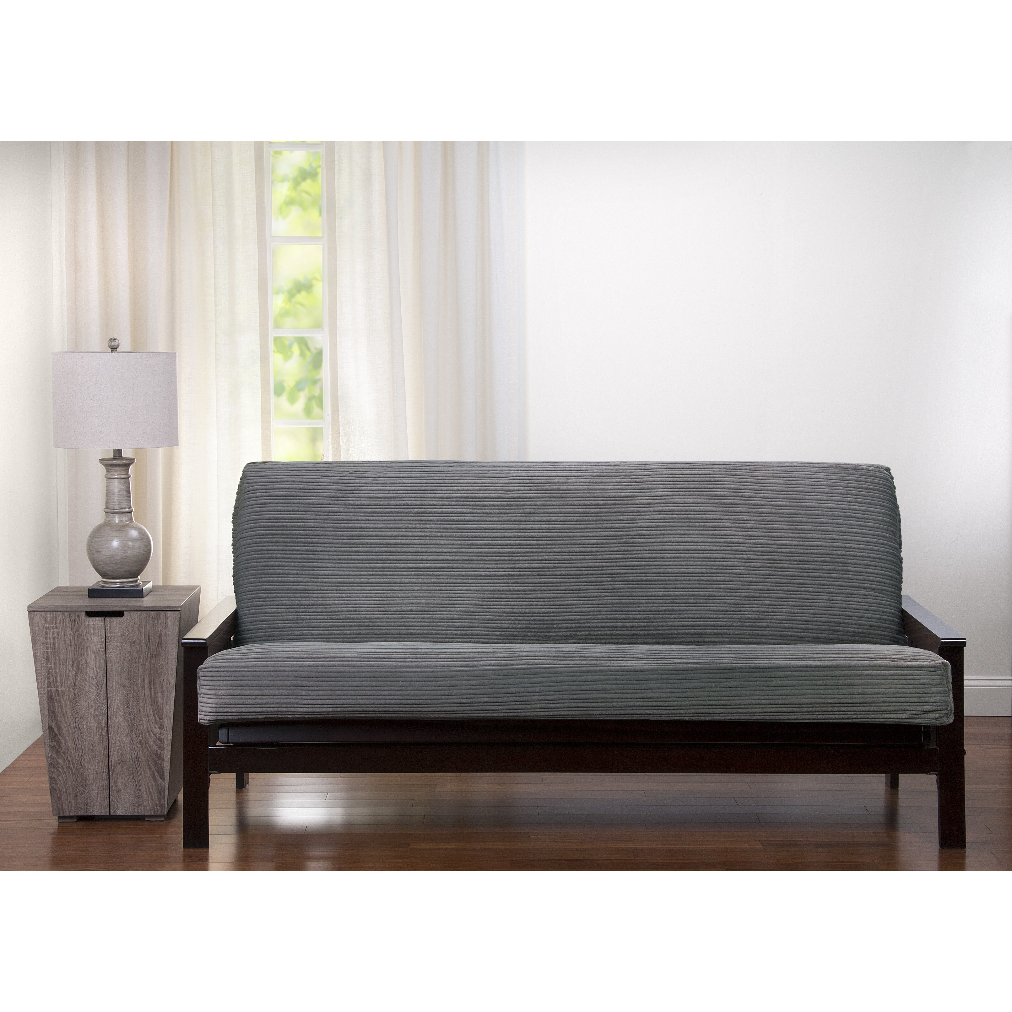 Burgundy Brushed Heavy Twill Full Futon Cover