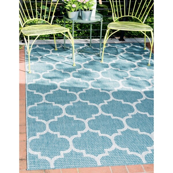 Shop Unique Loom Outdoor Trellis Rug - 8' x 11' 4 - On ...