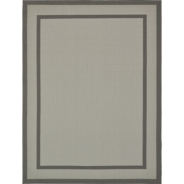 Unique Loom Border Outdoor Area Rug - 9' x 12'